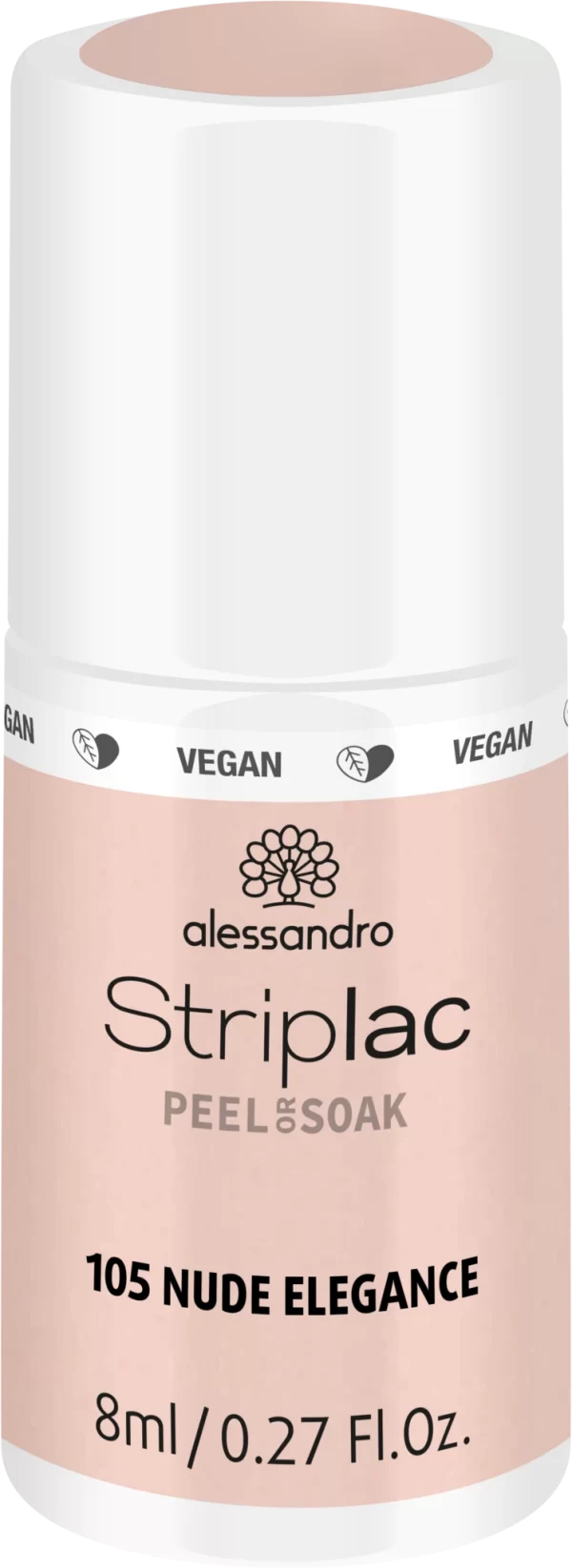 Alessandro STRIPLAC PEEL OR SOAK NUDE ELEGANCE -VEGAN 1