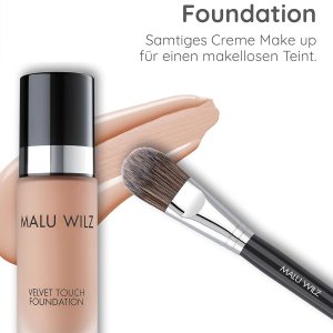Malu Wilz Velvet Touch Foundation Sand Rose Cake 30ml I Skincare Creme Make up für makellosen Teint I Kaschiert Unebenheiten, Augenringe, Fältchen 15