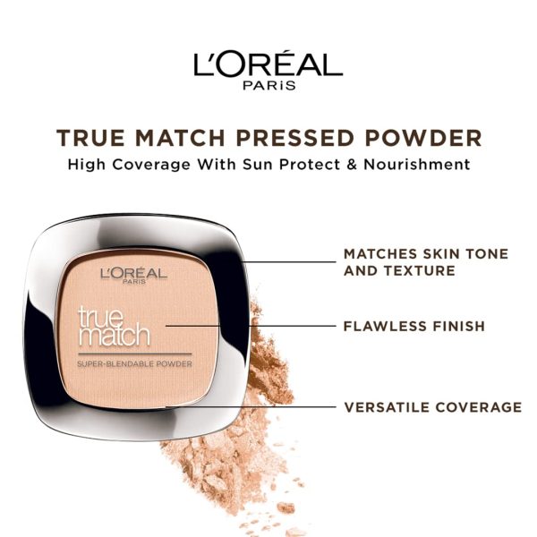 L'Oréal Paris True Match Powder, Rose Beige 9 g Number C3, Die Verpackung kann variieren 4
