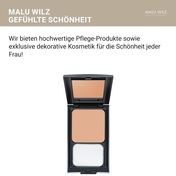 Malu Wilz Perfect Finish Foundation Make up Nr. 03 Light Cashmere 9g I Schminke Creme I Make up für perfekt mattierten Teint, stark deckend I Mit UV-Schutz 2
