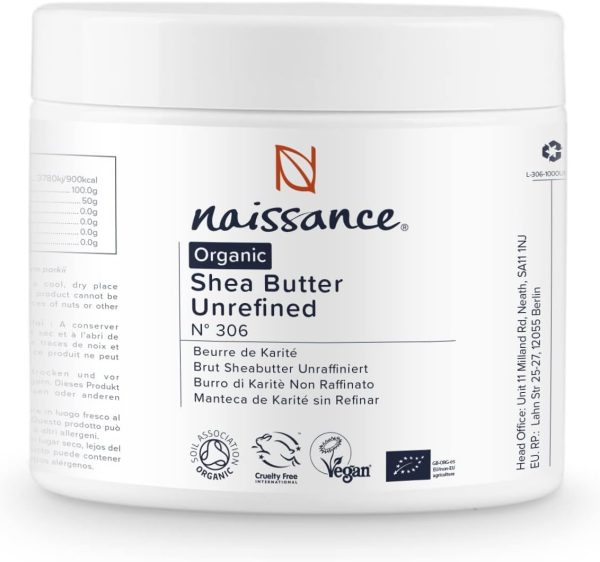 Naissance Sheabutter BIO (Nr. 306) 250g - rein und natürlich, unraffiniert, BIO zertifiziert, handgeknetet, vegan & parfümfrei - ethisch und nachhaltig hergestellt aus Ghana 2