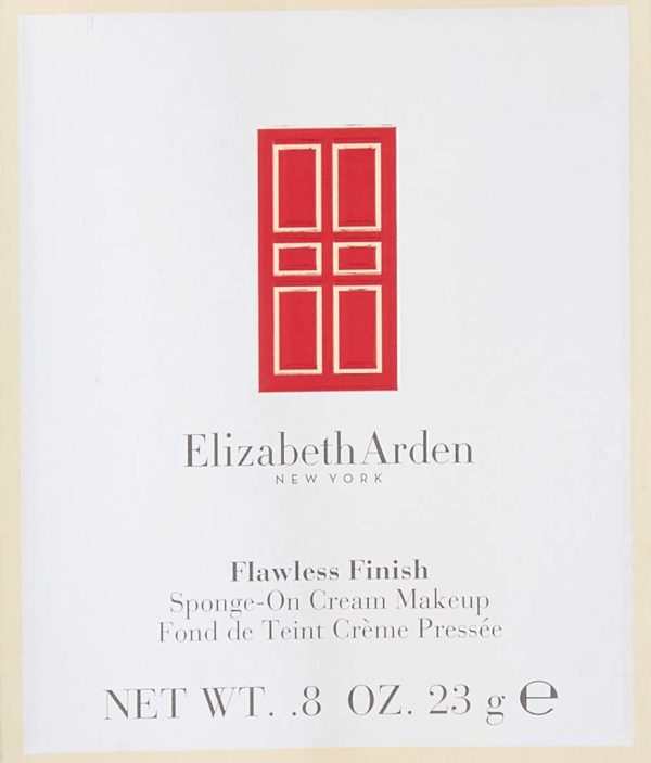 Elizabeth Arden - Flawless Finish, Creme Make-up Kompakt, mittlere bis hohe Deckkraft, mit mikronisiertem Diamantpuder, satiniertes Finish, inkl. Spiegel und Schwamm, honigfarben 2