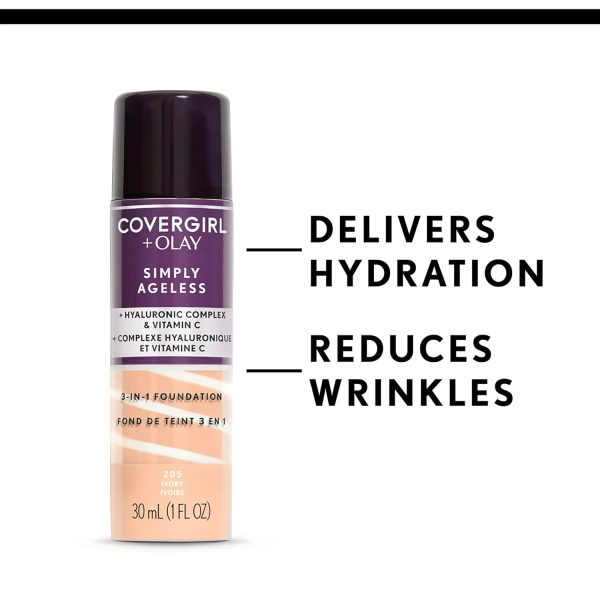 COVERGIRL Simply Ageless 3-in-1 Liquid Foundation - Creamy Natural 220 5