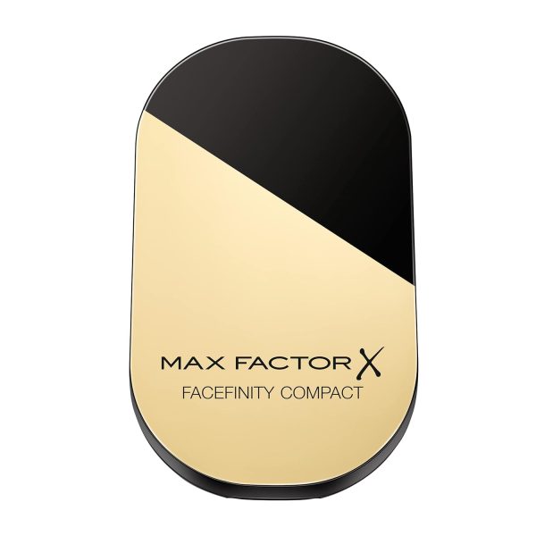 Max Factor Facefinity Compact Make-up Crystal Beige 33 – Puder Foundation für ein mattes Finish – 1 x 10 g 1
