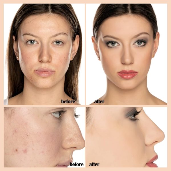 Aquapurity Phoera® Full Coverage Foundation Soft Matte Oil Control Concealer 30 ml Flawless Cream Smooth Long Lasting (103 Warm Peach) 5