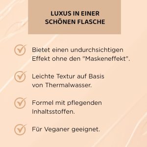 Eveline Cosmetics Wonder Match Flüssige Foundation - 24H Makelloser Teint, Vegan-freundlich, Öl-frei, Volle Deckkraft mit Hyaluronsäure & Thermalwasser für Glatte & Elastische Haut 12
