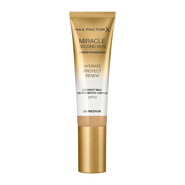 Max Factor Miracle Second Skin Foundation LSF 20 - Farbe 05 Medium, 30 ml 1