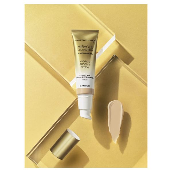 Max Factor Miracle Second Skin Foundation LSF 20 - Farbe 06 Golden Medium, 30 ml 2