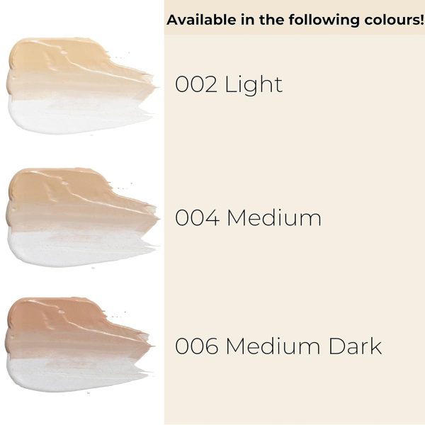 GOSH Chameleon Foundation 30ml, vegan I flüssiges, feuchtigkeitsspendendes Make-up für einen natürlichen Makeup-Look I Augenringe & Unreinheiten abdecken I auch für Allergiker geeignet I 002 Light 4