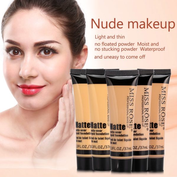 Foundation Makeup Glatte Make-up Basis,Gesicht Liquid Foundation Matte Wear Concealer Deckungscreme, Liquid Foundation Makeup(BEIGE 6) 2