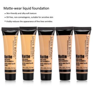 Foundation Makeup Glatte Make-up Basis,Gesicht Liquid Foundation Matte Wear Concealer Deckungscreme, Liquid Foundation Makeup(BEIGE 6) 12