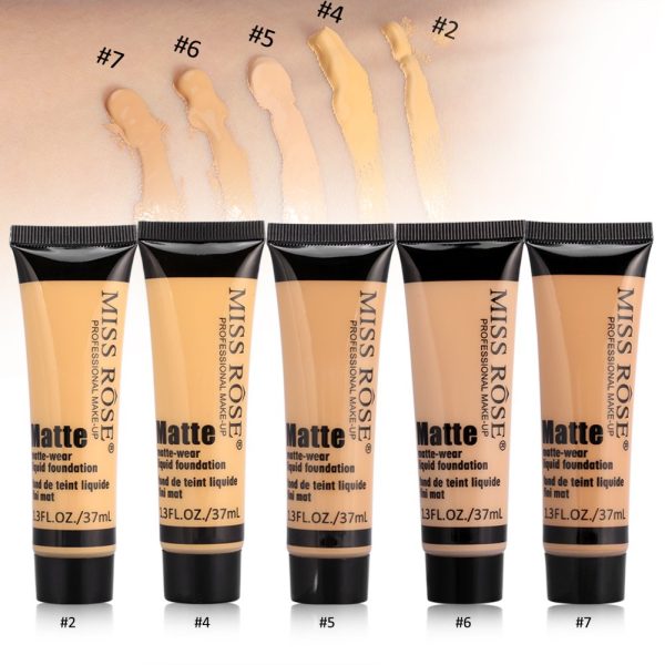 Foundation Makeup Glatte Make-up Basis,Gesicht Liquid Foundation Matte Wear Concealer Deckungscreme, Liquid Foundation Makeup(BEIGE 6) 5