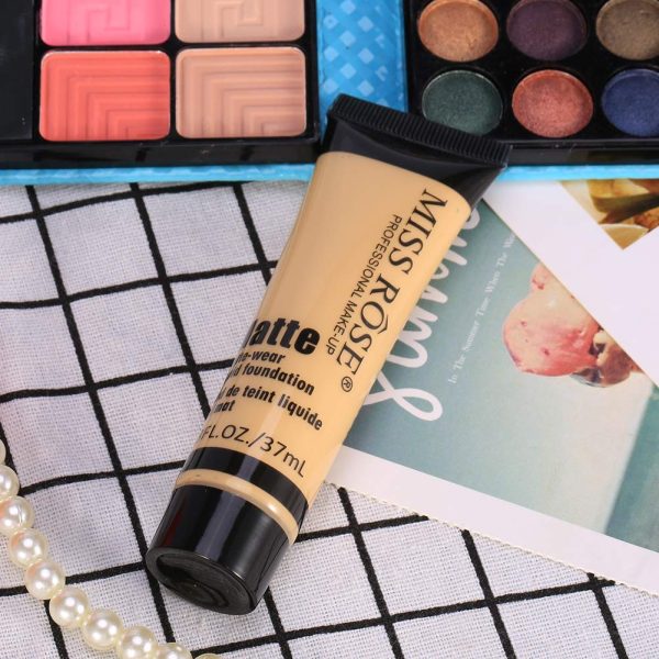 Foundation Makeup Glatte Make-up Basis,Gesicht Liquid Foundation Matte Wear Concealer Deckungscreme, Liquid Foundation Makeup(BEIGE 6) 7
