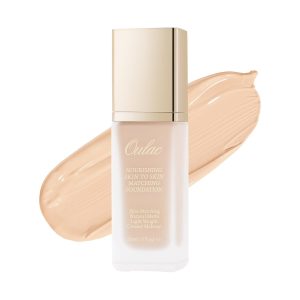 Oulac Foundation Make Up, Flüssige Foundation mit Aloe Vera, Foundation mit hoher Deckkraft, Wasserfest und Langanhaltend, Gesichts Foundation 30ml, Farbton: 03 Ivory 15