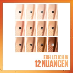 Maybelline New York Foundation, Langanhaltendes Make-Up mit Vitamin C, Vegane Formel, Super Stay Skin Tint, Nr. 30 15