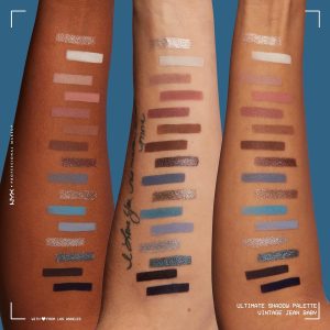 NYX Professional Makeup Lidschattenpalette mit 16 Farbtönen, Intensives und langanhaltendes Finish, Vegane Formel ohne Inhaltsstoffe tierischen Ursprungs, Ultimate Shadow, Farbton: Vintage Jean Baby 12