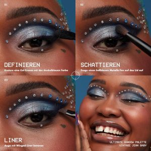 NYX Professional Makeup Lidschattenpalette mit 16 Farbtönen, Intensives und langanhaltendes Finish, Vegane Formel ohne Inhaltsstoffe tierischen Ursprungs, Ultimate Shadow, Farbton: Vintage Jean Baby 16