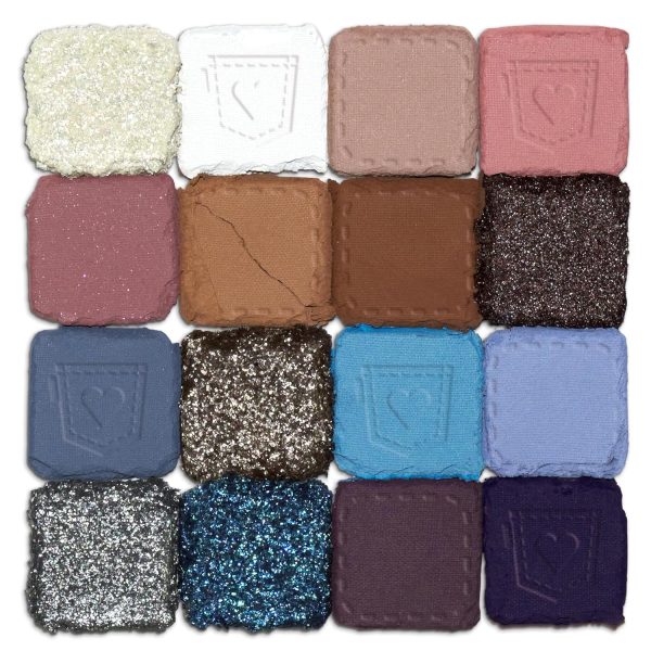 NYX Professional Makeup Lidschattenpalette mit 16 Farbtönen, Intensives und langanhaltendes Finish, Vegane Formel ohne Inhaltsstoffe tierischen Ursprungs, Ultimate Shadow, Farbton: Vintage Jean Baby 7