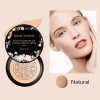 CC Cream Foundation mit Pilzkopf Air Cushion BB Cream Moisturizing Concealer Volle Deckkraft für ein makelloses Make-up Lange Haltbarkeit (Natürlich, Mittel) 26