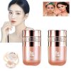 Butterfly Cushion BB Cream, Air Cushion CC Cream, Moisturizing Concealer Makeup Base Primer BB Liquid Foundation, Effectively Cover Skin Imperfections, Conceals Pores, Easy To Use (Natural color) 2