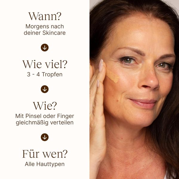 Wonder Foundation Serum - Make Up sanfte Deckkraft | Alle Hauttyp | Mit Hyaluronsäure + Squalan | Getöntes Gesichtsserum langanhaltender Glow | Plants Are Purple (Golden Natural, 1x 30ml) 9