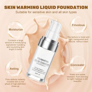 Allony Foundation Color Changing, Flawless Color Changing Foundation, Erstellen Sie Eine Natürliche Foundation Make Up, Feuchtigkeitsspendender Concealer, Langanhaltende Ölkontrolle 7