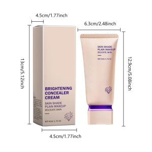 Farbwechselnde Foundation Für Reife Haut, Feuchtigkeitsspendende leichte Langanhaltende Foundation, Concealer-Grundlage, Base Nude Face Moisturizing Liquid Cover Concealer 18