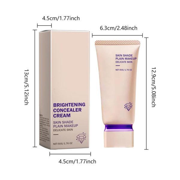 Farbwechselnde Foundation Für Reife Haut, Feuchtigkeitsspendende leichte Langanhaltende Foundation, Concealer-Grundlage, Base Nude Face Moisturizing Liquid Cover Concealer 7