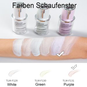 Warm Foundation Color Changing,SPF 15 Ganztägige Flawless Concealer Foundation Make-up,Beathable & Light Liquid Foundation Make-up,Waterproof Purple Foundation für Dunkle Hauttöne 21