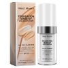 Farbwechselnde Foundation, SPF 15 Feuchtigkeitsspendend Ölkontrollierend Flüssig Foundation Lang Anhaltend Concealer Make Up, Gleichmäßiger Hautton, Leicht Und Atmungsaktiv, Den Ganzen Tag Makellos 20