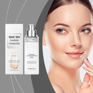 Color Changing Foundation, Natural Color Magic Skin Changing Liquid Foundation, Long lasting Lightweight Face Primer Base | Skin Foundation For Women Girlfriend All Skin 10