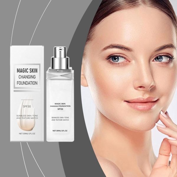 Color Changing Foundation, Natural Color Magic Skin Changing Liquid Foundation, Long lasting Lightweight Face Primer Base | Skin Foundation For Women Girlfriend All Skin 2
