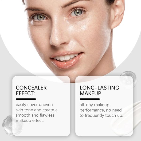 Color Changing Foundation, Natural Color Magic Skin Changing Liquid Foundation, Long lasting Lightweight Face Primer Base | Skin Foundation For Women Girlfriend All Skin 4