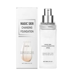 Color Changing Foundation, Natural Color Magic Skin Changing Liquid Foundation, Long lasting Lightweight Face Primer Base | Skin Foundation For Women Girlfriend All Skin 22