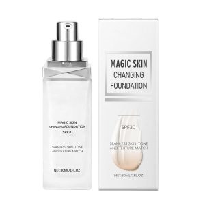 Color Changing Foundation, Natural Color Magic Skin Changing Liquid Foundation, Long lasting Lightweight Face Primer Base | Skin Foundation For Women Girlfriend All Skin 24